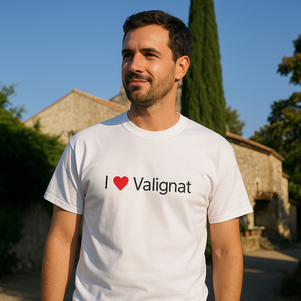 T-shirt I love valignat