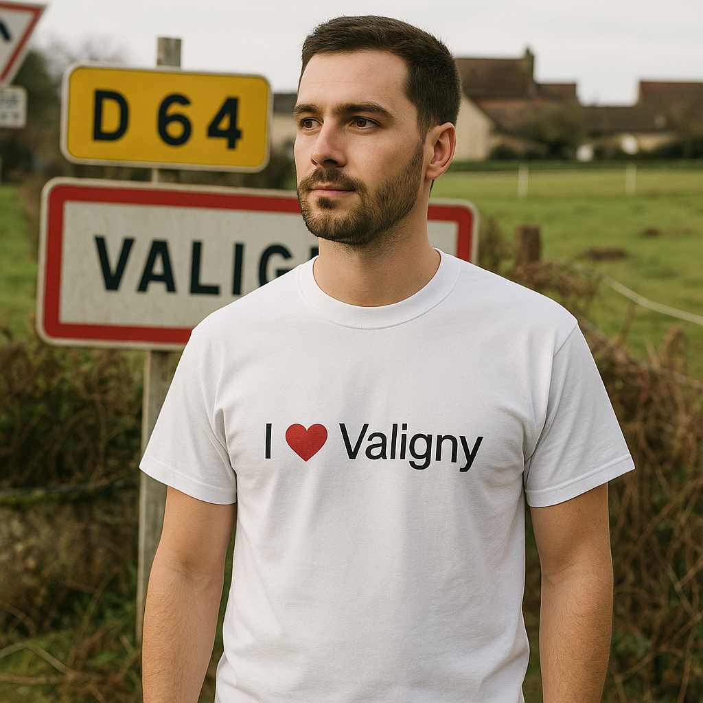 T-shirt I love valigny