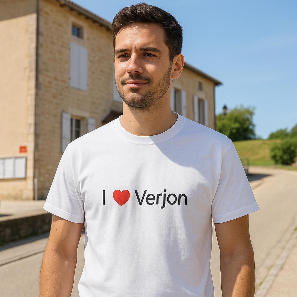 T-shirt I love verjon