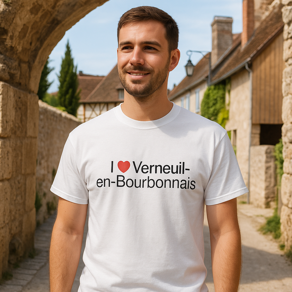 T-shirt I love verneuil-en-bourbonnais