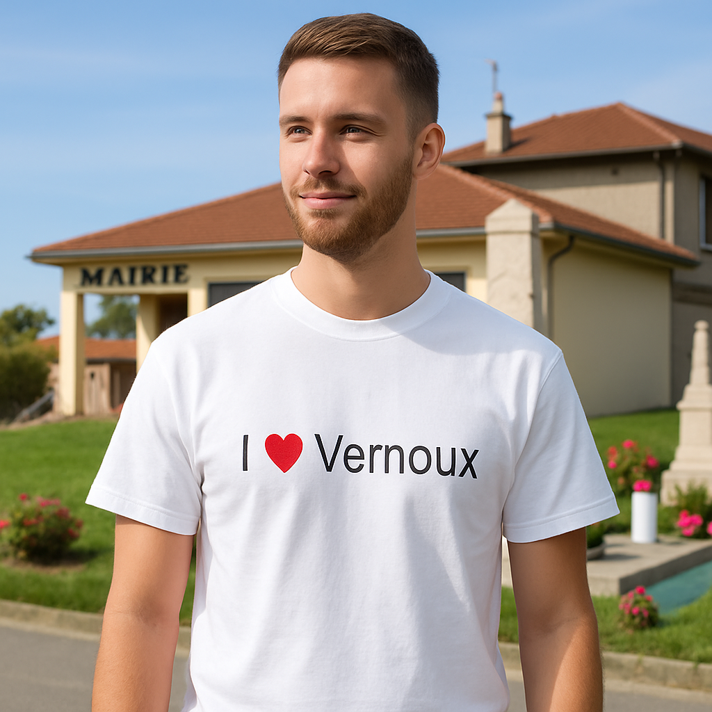 T-shirt I love vernoux