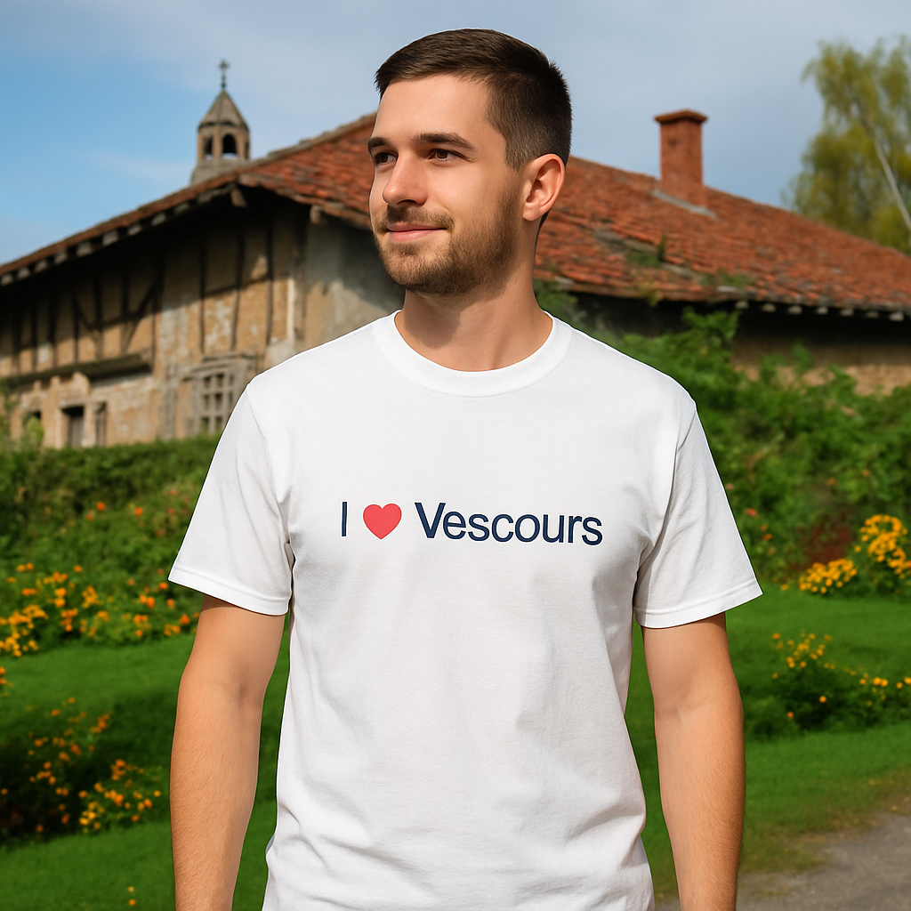 T-shirt I love vescours