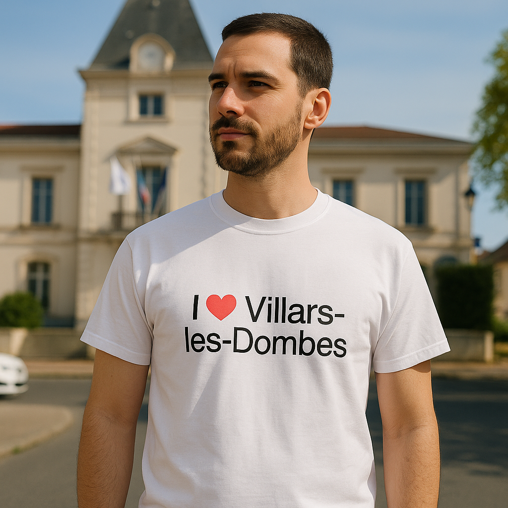 T-shirt I love villars-les-dombes