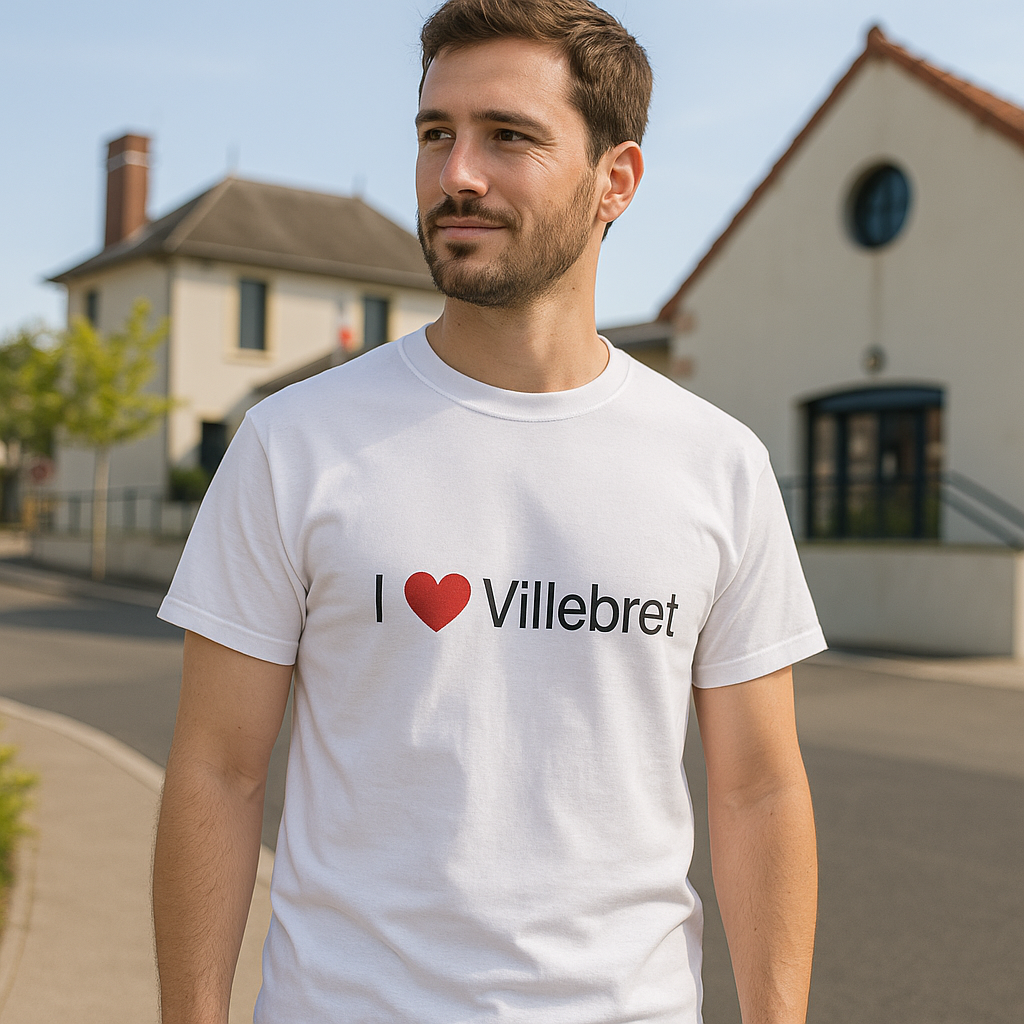 T-shirt I love villebret