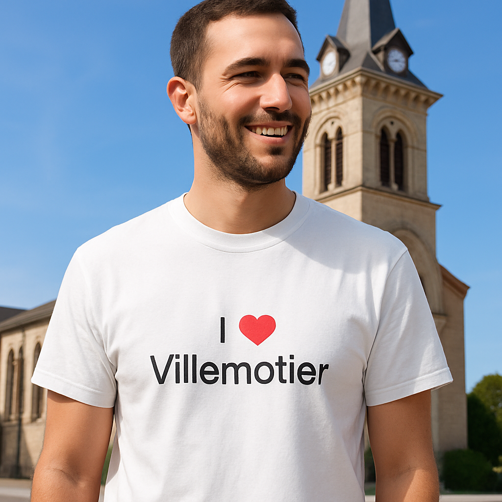 T-shirt I love villemotier