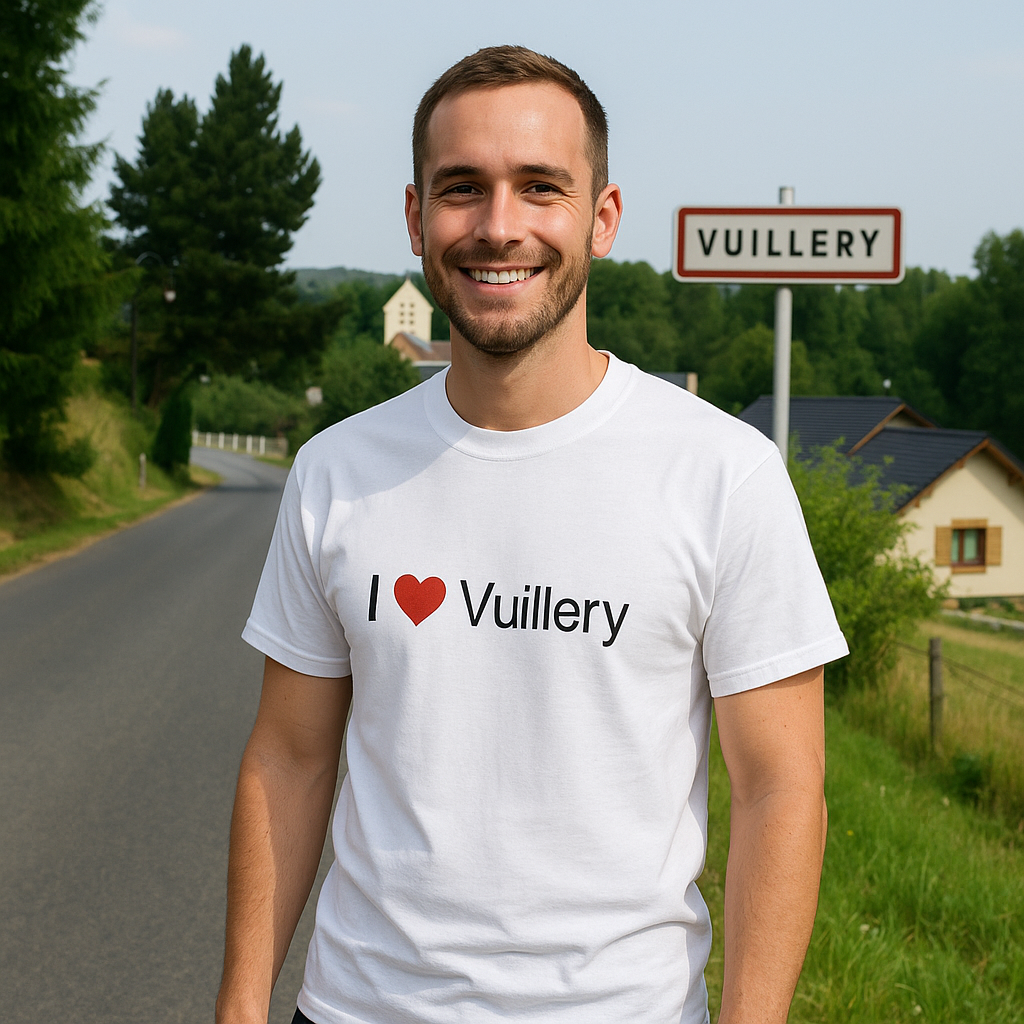 T-shirt I love vuillery