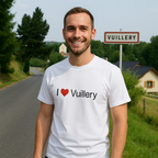 T-shirt I love Vuillery