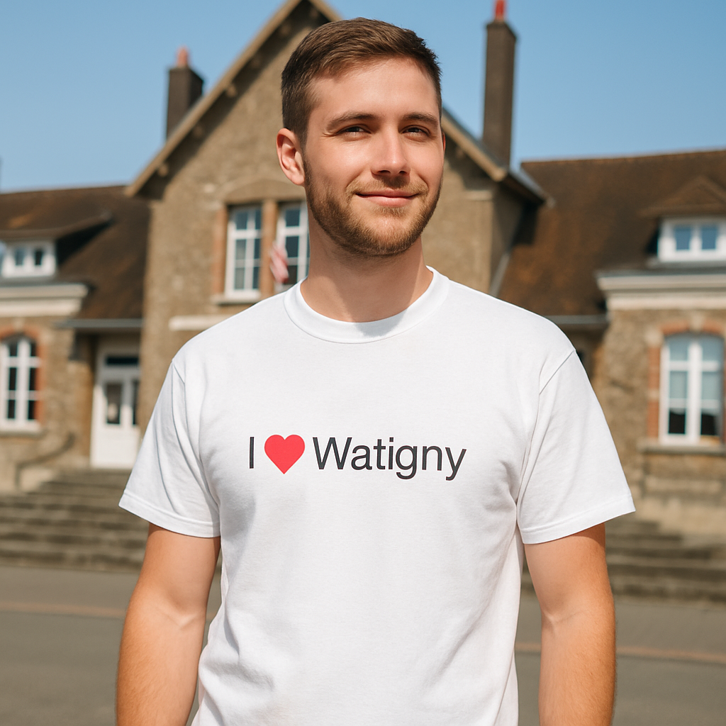 T-shirt I love watigny